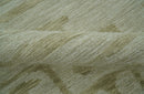 Custom Made brown And Ivory Modern Abstract Pattern Hand Tufted Wool Area Rug
