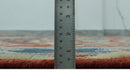 Wool Area Rug Traditional Heriz Medallion Brown Blue Ivory Olive Hand Knotted Pattern