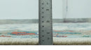Custom Made Colorful Ivory, Blue, Brown and Teal Hand Knotted Traditional Heriz size wool Area Rug