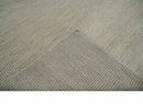 Custom Made Contemporary Brown and Ivory Hand Knotted Rug Area Rug