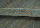 Custom Made Contemporary Blue and Brown Hand Knotted wool Area Rug