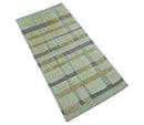 Custom Made Contemporary Design Beige And Gray Hand knotted wool Area Rug