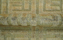 Custom Made Contemporary Design Gray And Wheat Hand knotted wool Area Rug