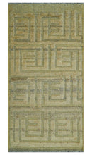 Custom Made Contemporary Design Gray And Wheat Hand knotted wool Area Rug