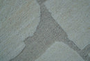 Gray Hand Knotted Wool Area Rug - Contemporary Custom Design by The Rug Decor