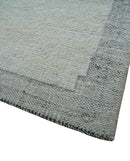 Gray Hand Knotted Wool Area Rug - Contemporary Custom Design by The Rug Decor
