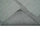 Gray Hand Knotted Wool Area Rug - Contemporary Custom Design by The Rug Decor