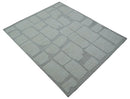 Gray Hand Knotted Wool Area Rug - Contemporary Custom Design by The Rug Decor