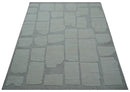 Gray Hand Knotted Wool Area Rug - Contemporary Custom Design by The Rug Decor