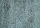 Custom Made Contemporary Solid Blueish Silver Hand knotted wool Area Rug