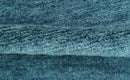 Contemporary Blue Hand Knotted Wool Area Rug - Custom Made Plush by The Rug Decor