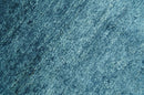 Contemporary Blue Hand Knotted Wool Area Rug - Custom Made Plush by The Rug Decor