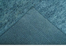 Contemporary Blue Hand Knotted Wool Area Rug - Custom Made Plush by The Rug Decor