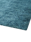 Contemporary Blue Hand Knotted Wool Area Rug - Custom Made Plush by The Rug Decor