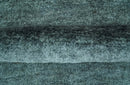 Steel Blue Hand Knotted Wool Rug Contemporary Minimalist Solid by The Rug Decor