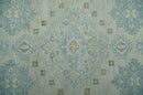 Custom Made Distressed Finished Beige and Gray Traditional mamluk design Low Pile wool Rug