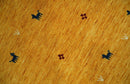 Custom Made Gold Tribal Gabbeh wool Area Rug
