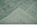 Custom Made Gray, Beige and Silver Hand Knotted Tribal Design wool area rug