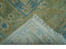Beige and Blue Traditional Turkish Hand Knotted Wool Area Rug 9x12 Custom Made by The Rug Decor