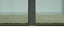 Wool Area Rug Hand Knotted Blue and Brown Striped Contemporary Modern Artisan Design