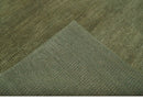 Custom Made Hand Knotted Blue and Brown Stripes Design Contemporary Area Rug