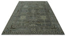 Custom Made Hand Knotted Gray and Brown Oriental Oushak Multi Size Traditional Wool Areaa Rug