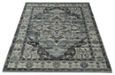 Custom Made Hand Knotted Ivory and Charcoal Traditional Wool Area Rug