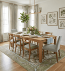 Custom Made Hand Knotted Ivory and Green Floral Traditional Style Wool Area Rug