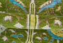 Custom Made Hand Knotted Jungle Life Peacock Green Runner Wool Rug by The Rug Decor