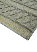 Contemporary Gray Hand-Knotted Wool Area Rug - Custom Design by The Rug Decor