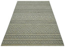 Contemporary Gray Hand-Knotted Wool Area Rug - Custom Design by The Rug Decor