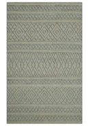Contemporary Gray Hand-Knotted Wool Area Rug - Custom Design by The Rug Decor