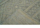 Contemporary Gray Hand-Knotted Wool Area Rug - Custom Design by The Rug Decor