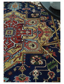 Custom Made Hand-Knotted Wool Area Rug Olive Blue Ivory Rust Traditional Multi-Size