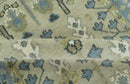 Custom Made Hand Knotted Tree of Life Beige And Blue Runner Wool Rug by The Rug Decor
