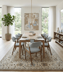 Custom Hand Tufted Wool Oushak Area Rug with Warm Camel and Beige Traditional Style