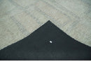 Custom Made Hand Tufted Ivory, Olive and Charcoal Modern Abstract Stripes Design Rug