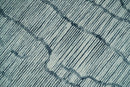 Custom Made Hand Tufted Multi Size Woolen Modern Ivory and Blue Area Rug
