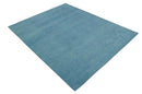 Light Blue Wool Hand Tufted Area Rug - Solid Design Handcrafted by The Rug Decor