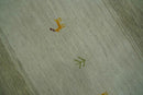 Custom Made Ivory, Beige and Rust Geometrical stripes Design Hand loom Wool Area Rug
