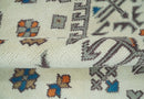 Wool Area Rug Hand Knotted Traditional in Ivory Gray and Camel
