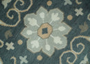 Wool Area Rug - Ivory Gray Camel Charcoal Heriz Traditional Design