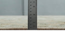 Custom Made Low Pile Hand Knotted Peach and Blue Traditional Design Wool Area Rug