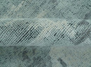 Custom Made Modern Abstract Design Blue And Gray Hand Knotted Wool Area Rug by The Rug Decor