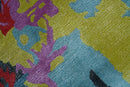 Custom Made Modern Abstract Multi-color Hand Tufted Wool-Art Silk Rug