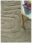 Hand-Knotted Premium Wool Area Rug Beige and Gray Contemporary by The Rug Decor