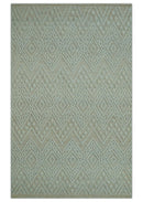 Beige Wool Hand Knotted Area Rug - Modern Contemporary Design Artisanal Custom Made by The Rug Decor