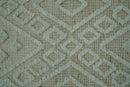 Beige Wool Hand Knotted Area Rug - Modern Contemporary Design Artisanal Custom Made by The Rug Decor
