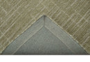 Hand Tufted Wool Area Rug in Beige - Contemporary Geometric Design