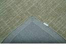 Custom Made Modern Geometrical Beige Hand Tufted Wool Area Rug